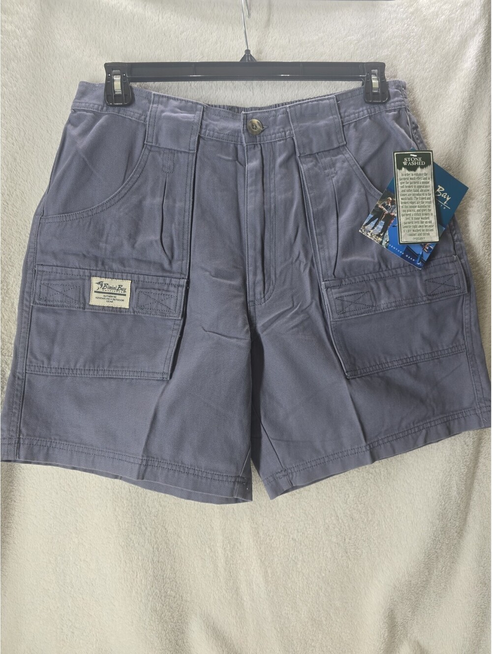 NWT Bimini Bay Men's Sz. 36 Blue Cargo Shorts Outfitters